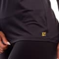 Baby Look Feminina Manga Longa ZAIDEN x GENIAL Preto e Dourado - Image 3